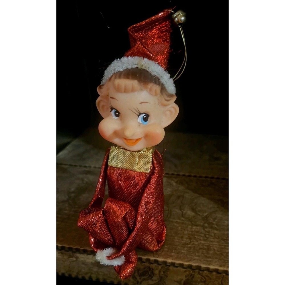 Red Lemay Elf On Shelf Pixie Knee Hugger Ornament